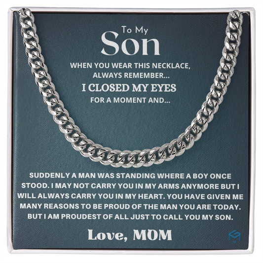 To My Son, When You Wear This...