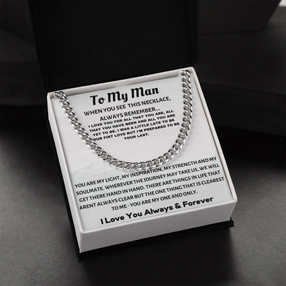 To My Man, I Love You...