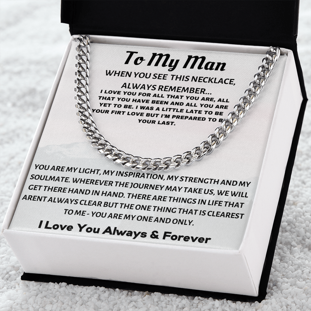 To My Man, I Love You...