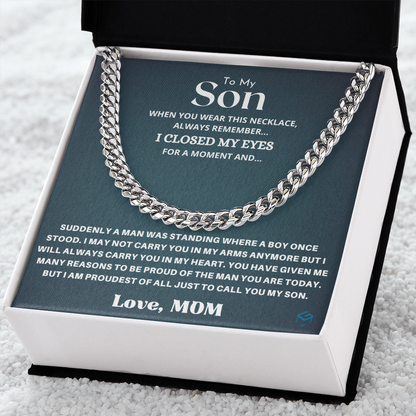 To My Son, When You Wear This...
