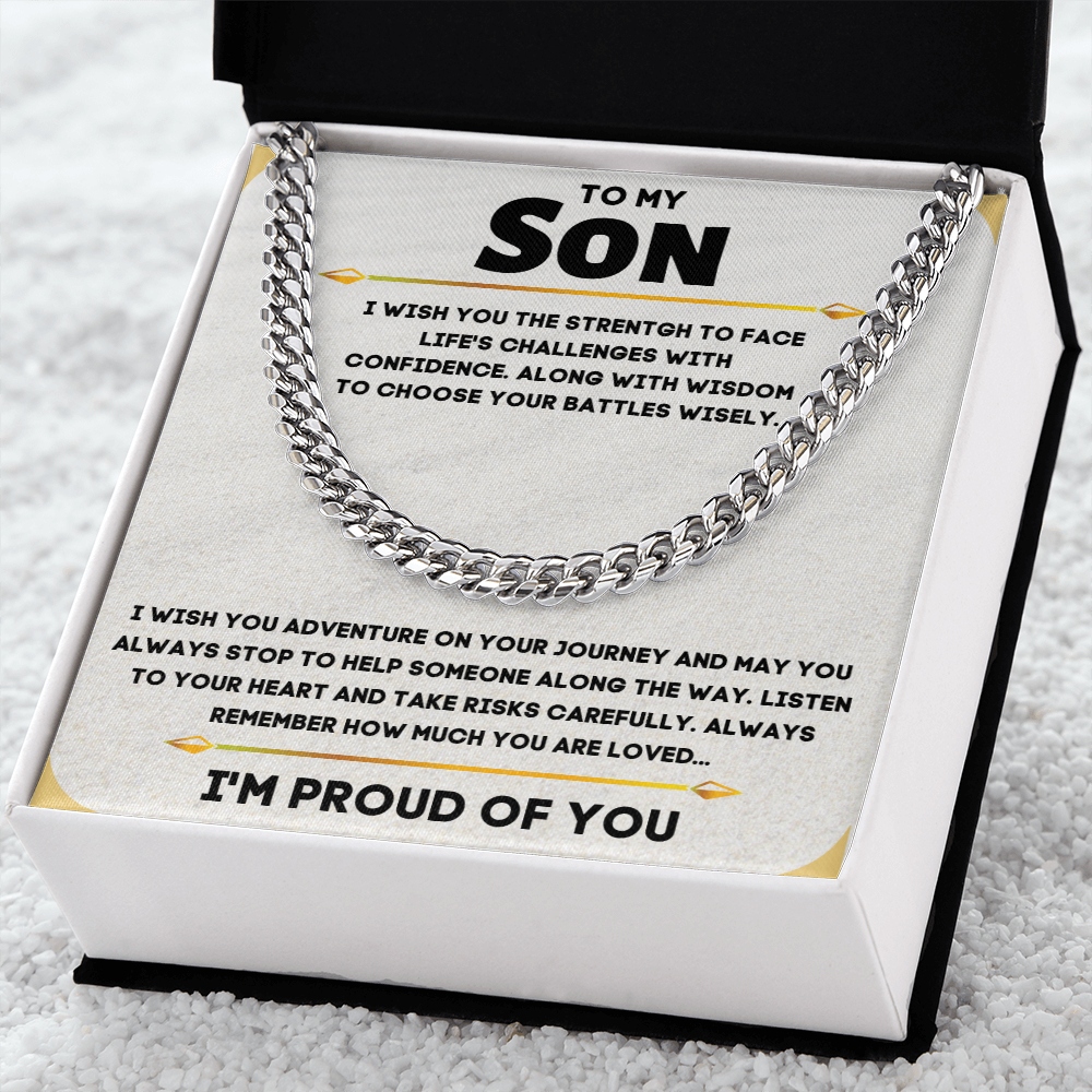 To My Son, I'm Proud Of You...