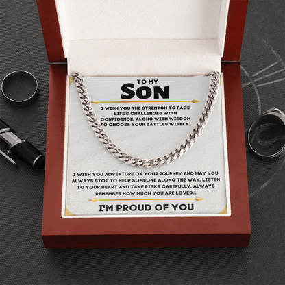 To My Son, I'm Proud Of You...