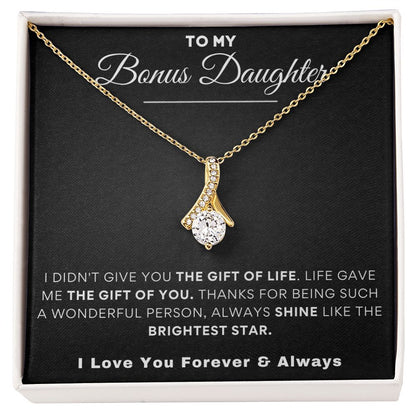 To My Bonus Daughter | The Alluring Beauty Necklace