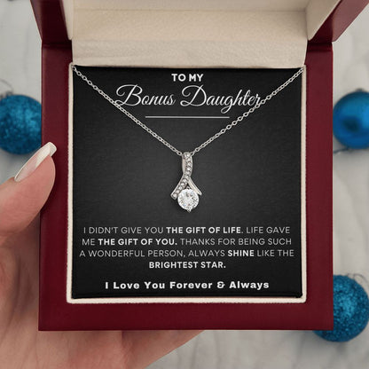 To My Bonus Daughter | The Alluring Beauty Necklace