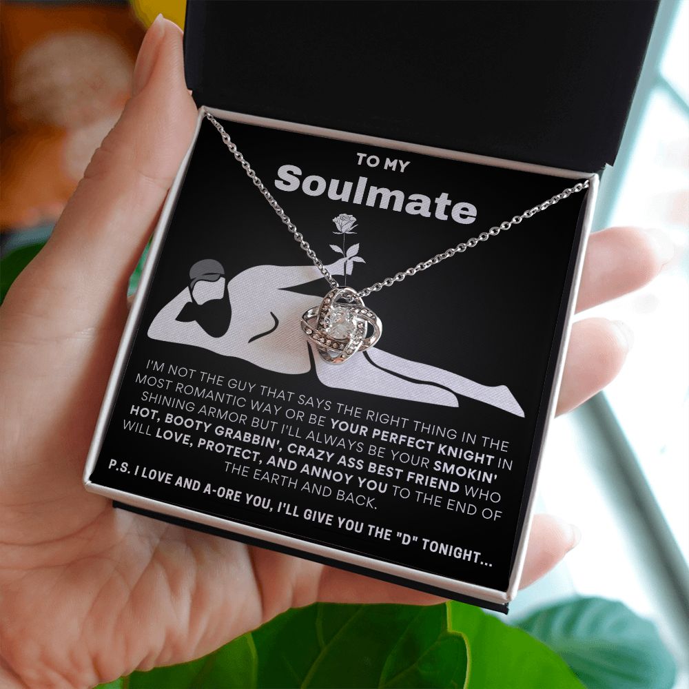 To My Soulmate...Luxury Love Knot Necklace