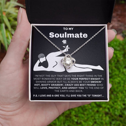 To My Soulmate...Luxury Love Knot Necklace