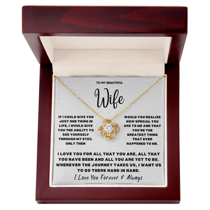 To my beautiful Wife, If I could give you just one thing in life...