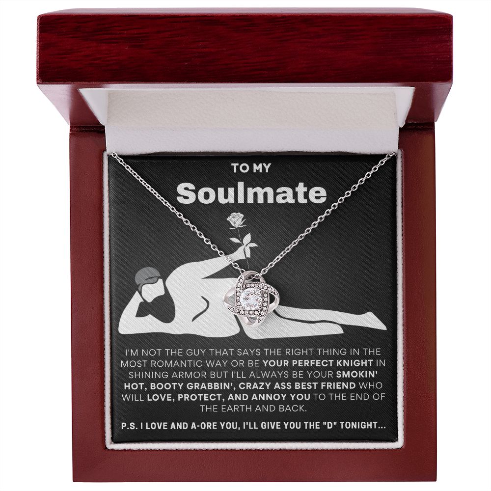 To My Soulmate...Luxury Love Knot Necklace