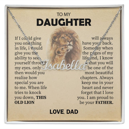 To My Daughter... Premium Custom Name Necklace