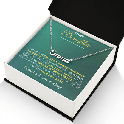 To My Daughter | Premium Custom Name Necklace