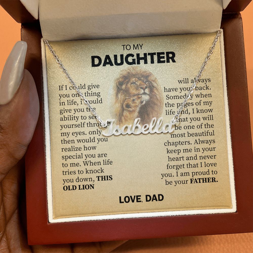 To My Daughter... Premium Custom Name Necklace