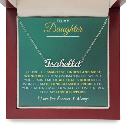 To My Daughter | Premium Custom Name Necklace