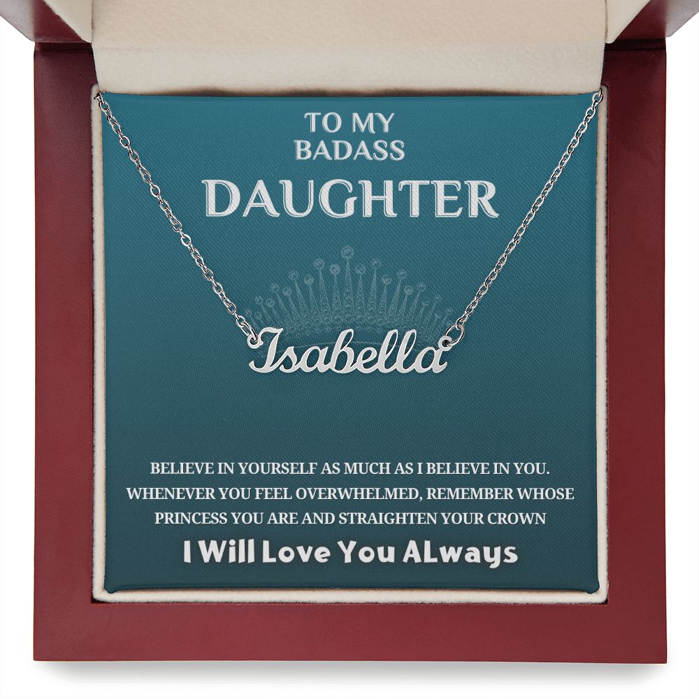 To My Daughter...Personalized Name Necklace