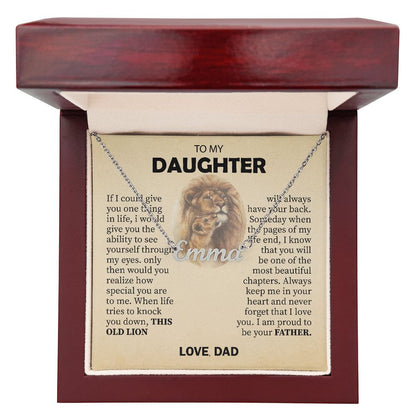 To My Daughter... Premium Custom Name Necklace