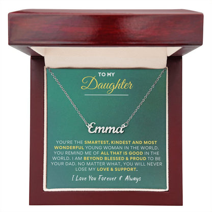 To My Daughter | Premium Custom Name Necklace