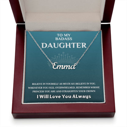 To My Daughter...Personalized Name Necklace