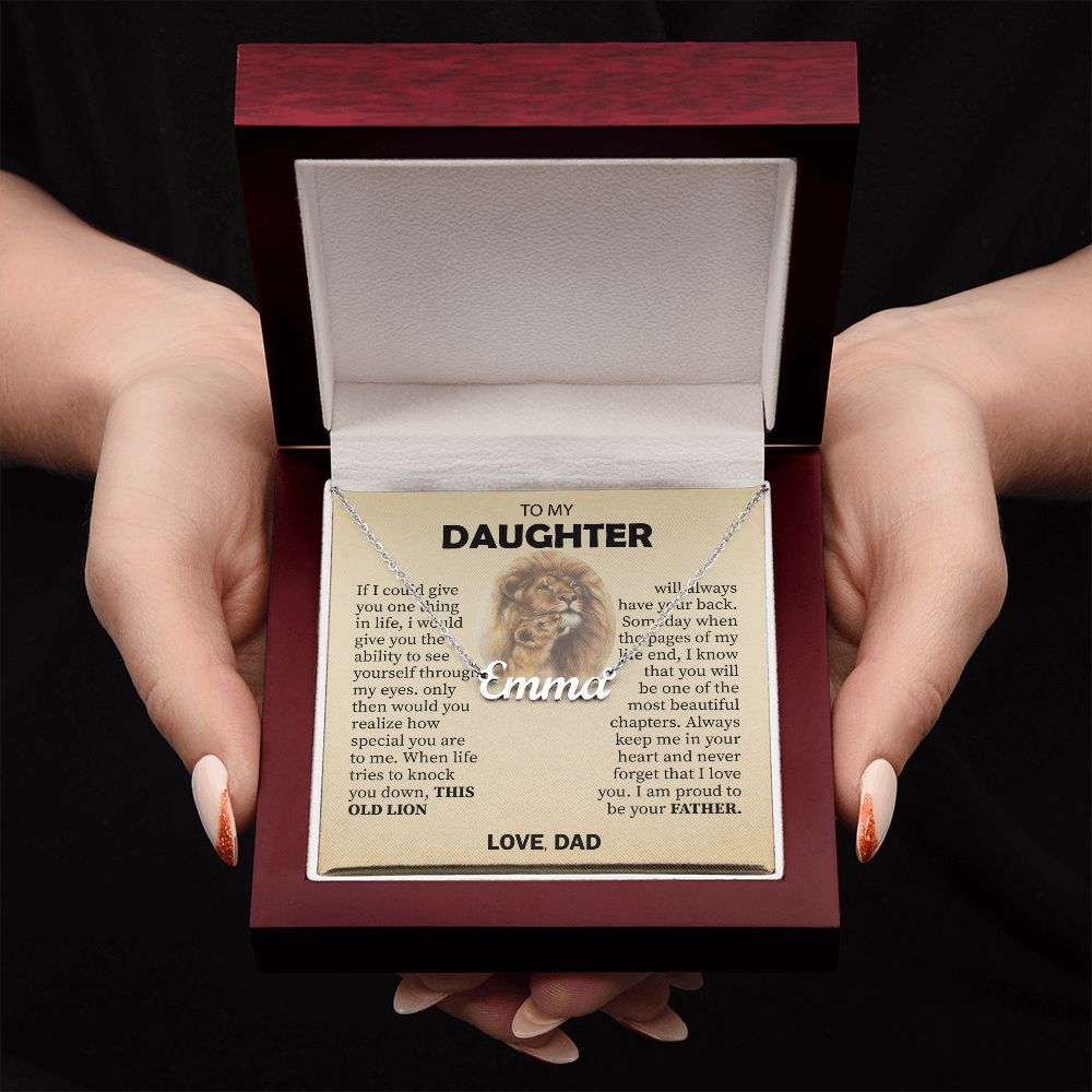 To My Daughter... Premium Custom Name Necklace