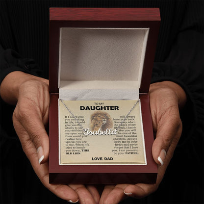 To My Daughter... Premium Custom Name Necklace