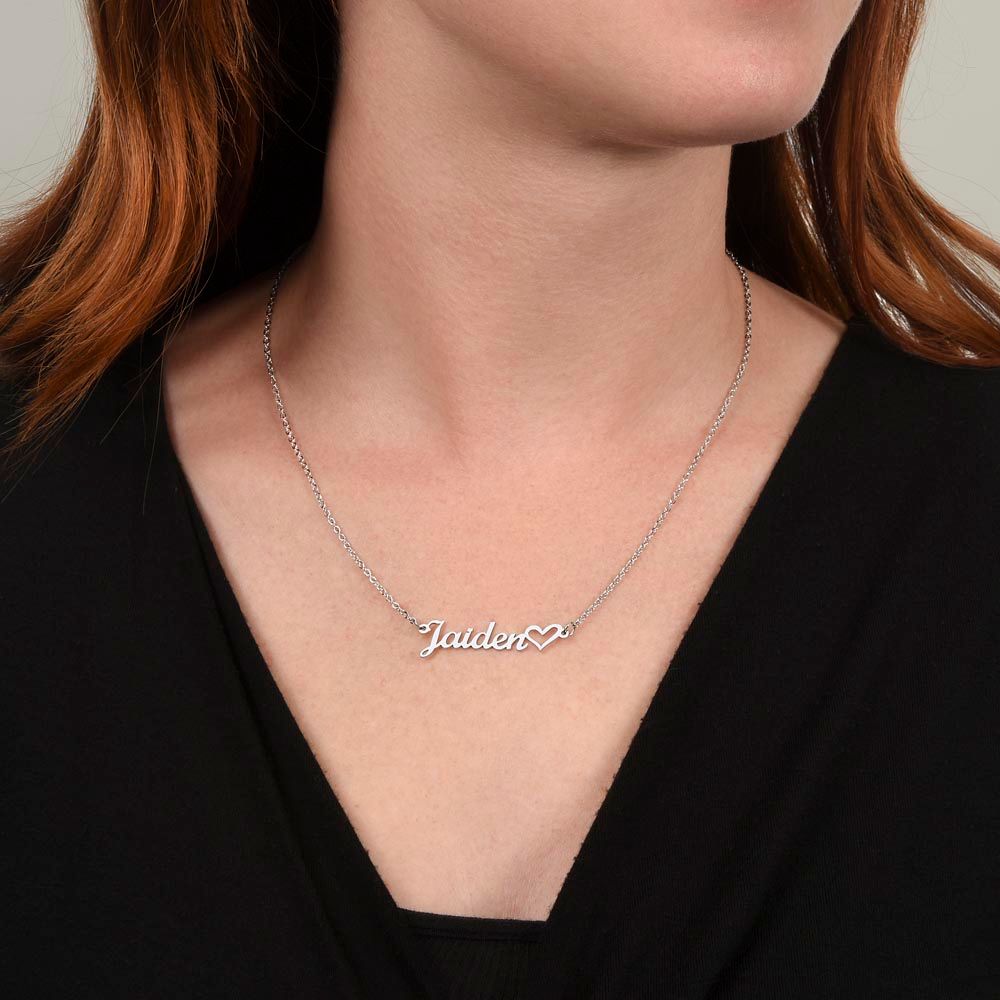Exclusive Personalized Heart Name Necklace...