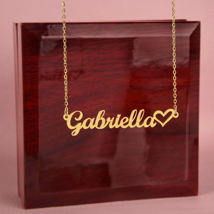 Exclusive Personalized Heart Name Necklace...