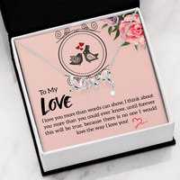 High Polished .316 Surgical Steel Scripted Love