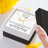 18k Yellow Gold Scripted Love