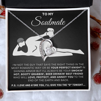 To My Soulmate, I'll Give You The D... Luxury Forever Love Necklace