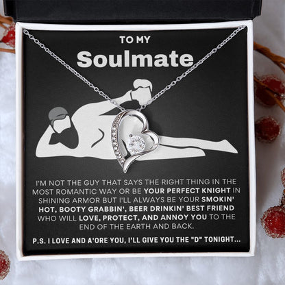 To My Soulmate, I'll Give You The D... Luxury Forever Love Necklace