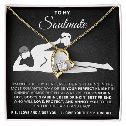 To My Soulmate, I'll Give You The D... Luxury Forever Love Necklace