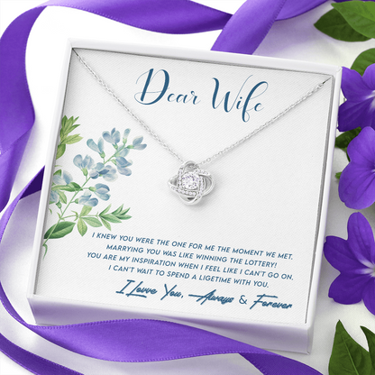 Dear Wife, You are the one...
