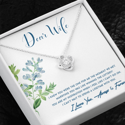Dear Wife, You are the one...