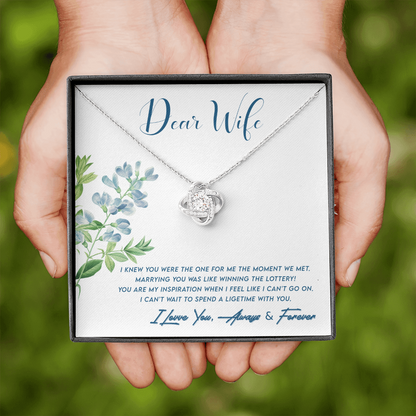Dear Wife, You are the one...