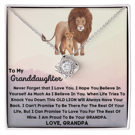 To My Granddaughter, From Grandpa...