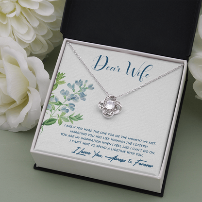 Dear Wife, You are the one...