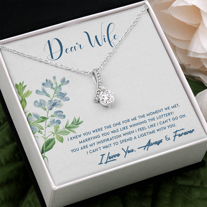 Dear Wife, You are the one...