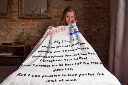 To My Daughter, Never Forget... Premium Arctic Fleece Blanket