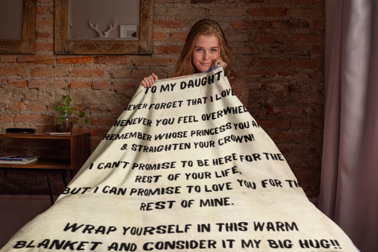 To My Daughter, Never Forget... Premium Arctic Fleece Blanket 50x60